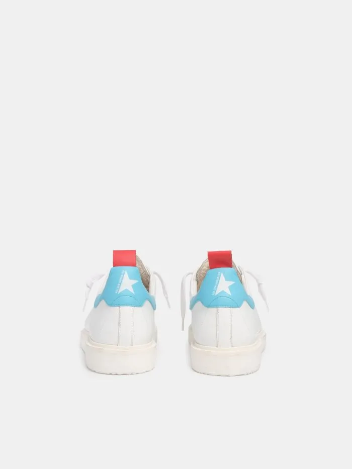 Golden Goose White Starter LTD Sneakers “Light Blue White” — photo 3 of 4