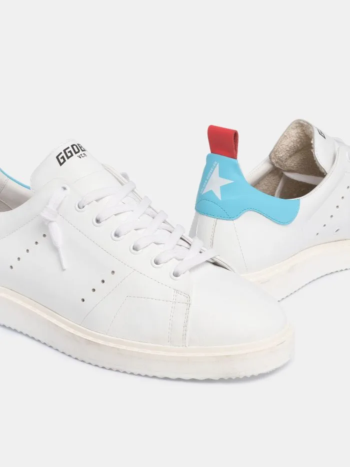 Golden Goose White Starter LTD Sneakers “Light Blue White” — photo 4 of 4