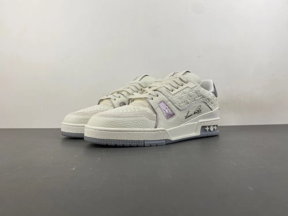 Louis Vuitton Trainer “Full White Purple Grey” — photo 1 of 17