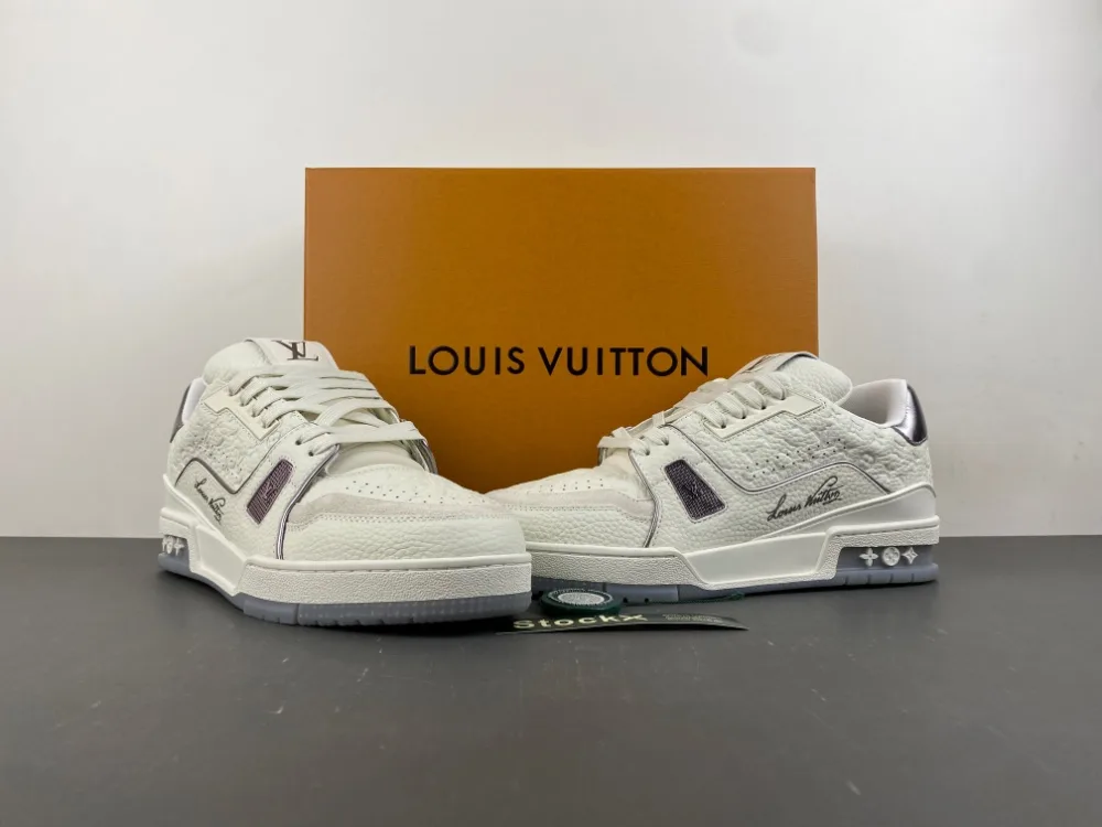 Louis Vuitton Trainer “Full White Purple Grey” — photo 13 of 17
